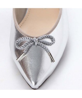 MODE ET JACOMO <MODE ET JACOMO>【レイン対応】リボンバレエシューズ シルバー