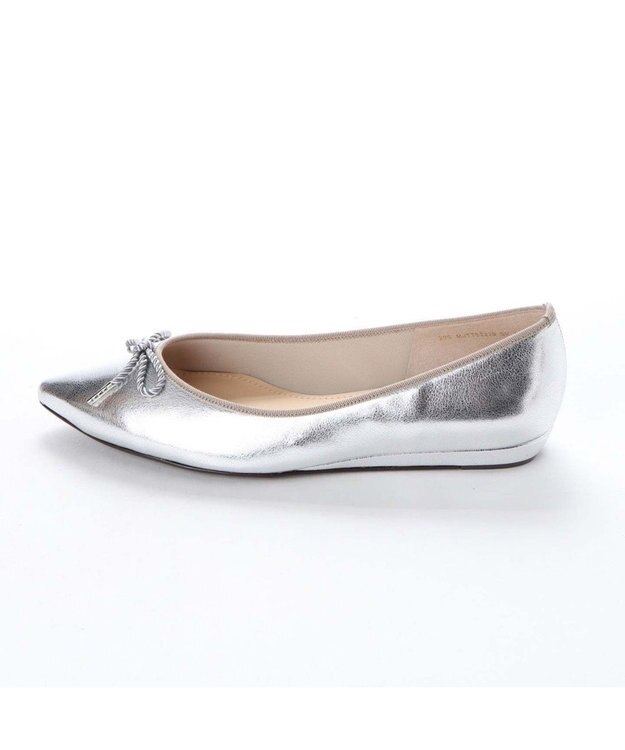 MODE ET JACOMO <MODE ET JACOMO>【レイン対応】リボンバレエシューズ シルバー