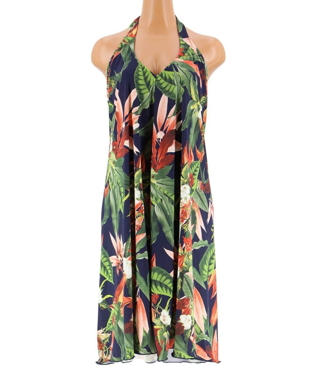 San-ai Resort（三愛水着楽園） 【SALE】【Coral veil】Lily Garden パレオワンピース 単品M 