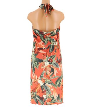 San-ai Resort（三愛水着楽園） 【SALE】【Coral veil】Lily Garden パレオワンピース 単品M グリーン