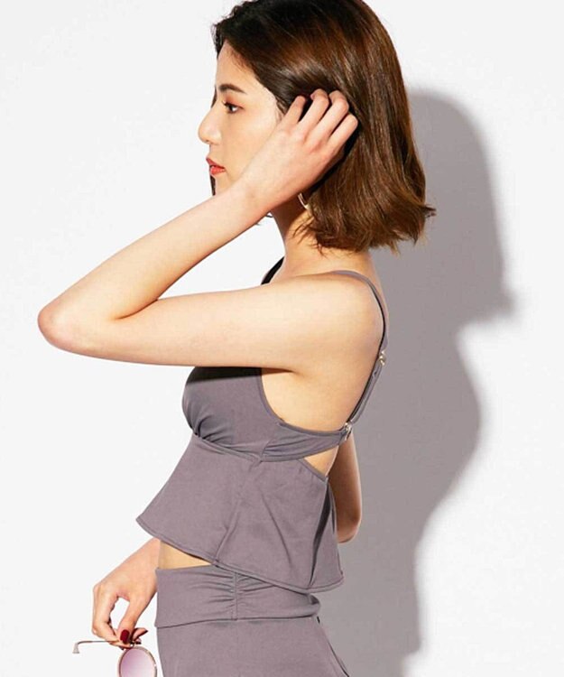 San-ai Resort（三愛水着楽園） 【Reir　Beach（レイールビーチ）】JERSEY LOMELLINA ビスチェブラ【上下別売り】 グレー