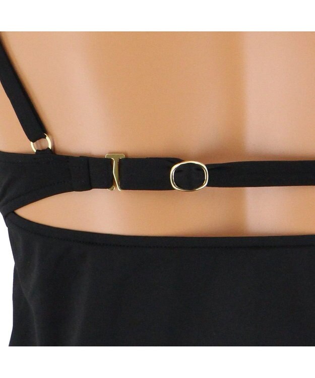 San-ai Resort（三愛水着楽園） 【Reir　Beach（レイールビーチ）】JERSEY LOMELLINA ビスチェブラ【上下別売り】 ブラック