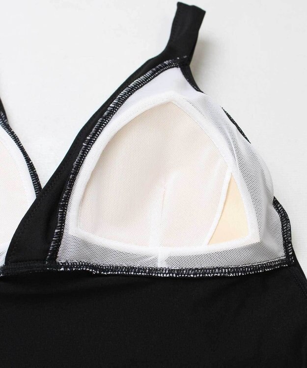 San-ai Resort（三愛水着楽園） 【Reir　Beach（レイールビーチ）】JERSEY LOMELLINA ビスチェブラ【上下別売り】 ブラック