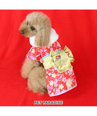ペットパラダイス 着物 赤 中 大型犬 お正月 新年 子年 年賀状 Pet Paradiseファッション通販 公式通販 オンワード クローゼット