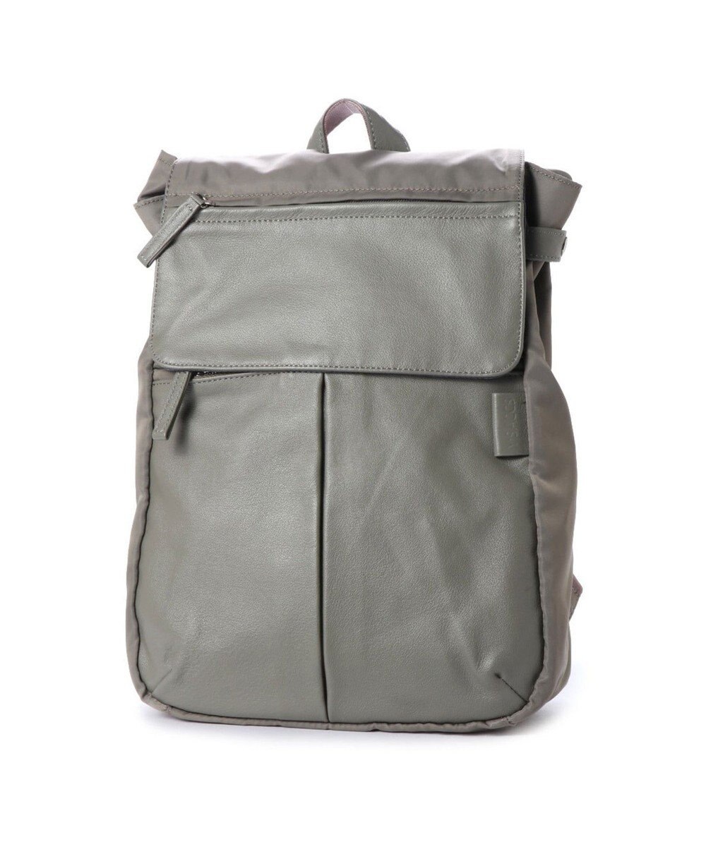 Y'SACCS ナイロン×牛革コンビシリーズ リュックサック 