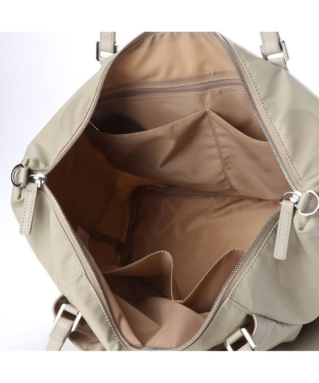 Y'SACCS ドットジャカード 2wayトートバッグMサイズ ベージュ