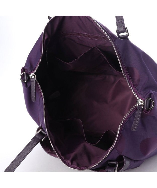 Y'SACCS ドットジャカード 2wayトートバッグMサイズ パープル