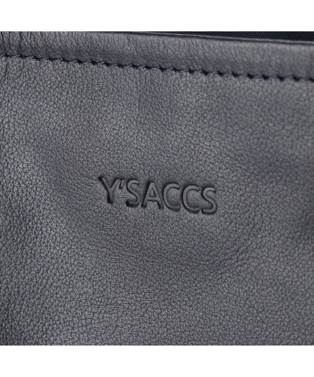 Y'SACCS ナイロン×レザー　スクエアトートバッグ Mサイズ 