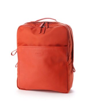 Y'SACCS ナイロン×レザー　スクエアリュックサック