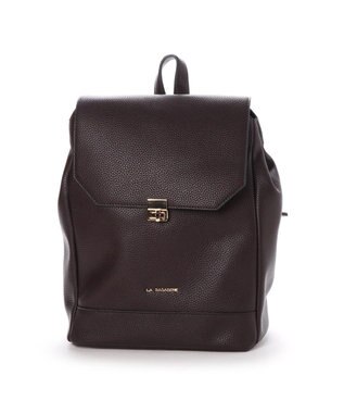LA BAGAGERIE 金具アクセントリュック チョコ