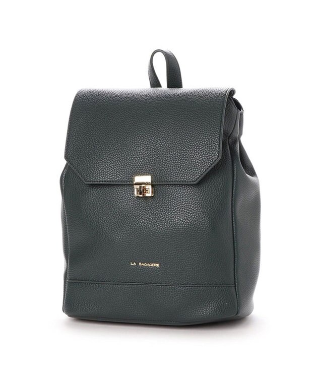 LA BAGAGERIE 金具アクセントリュック グリーン