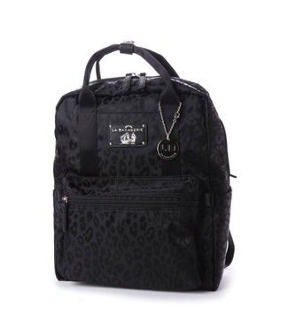 LA BAGAGERIE 10ポケット持ち手付きリュック レオパード