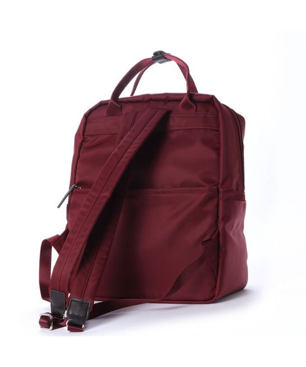 LA BAGAGERIE 10ポケット持ち手付きリュック ワイン