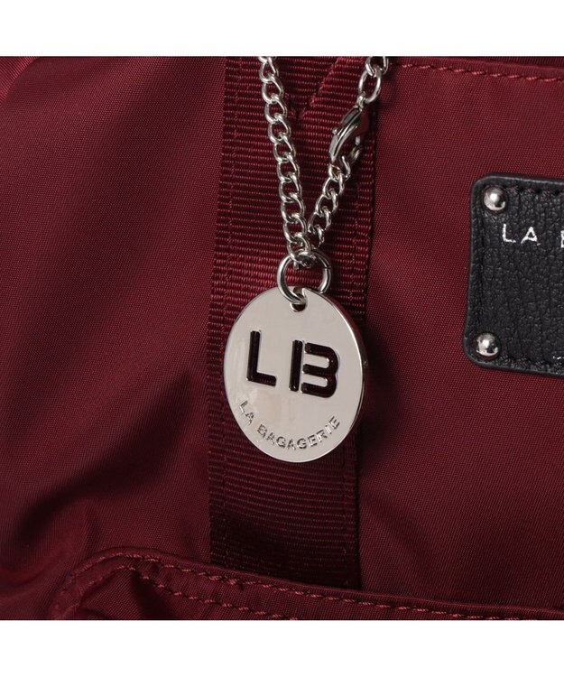 LA BAGAGERIE 10ポケット持ち手付きリュック ワイン