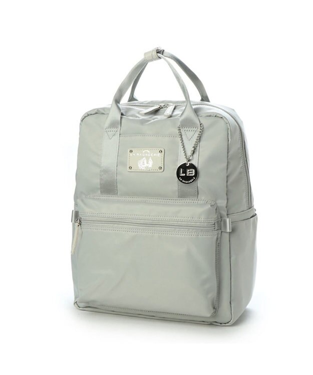 LA BAGAGERIE 10ポケット持ち手付きリュック グレー