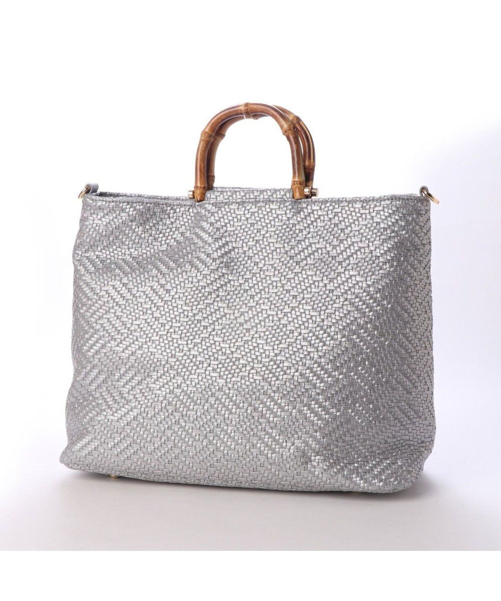 LA BAGAGERIE フレンチファブリック　SAFECO　バンブーハンドルショルダー＆トートバッグ 