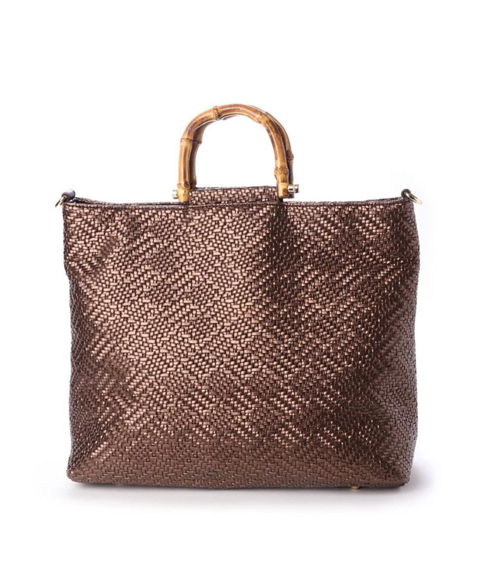 LA BAGAGERIE フレンチファブリック　SAFECO　バンブーハンドルショルダー＆トートバッグ 