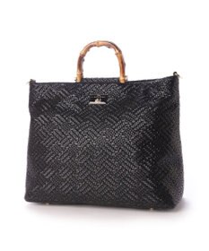 LA BAGAGERIE フレンチファブリック　SAFECO　バンブーハンドルショルダー＆トートバッグ