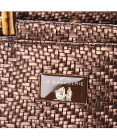 LA BAGAGERIE フレンチファブリック　SAFECO　バンブーハンドルショルダー＆トートバッグ