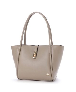 LA BAGAGERIE ひねり金具レザートート Mサイズ グレージュ