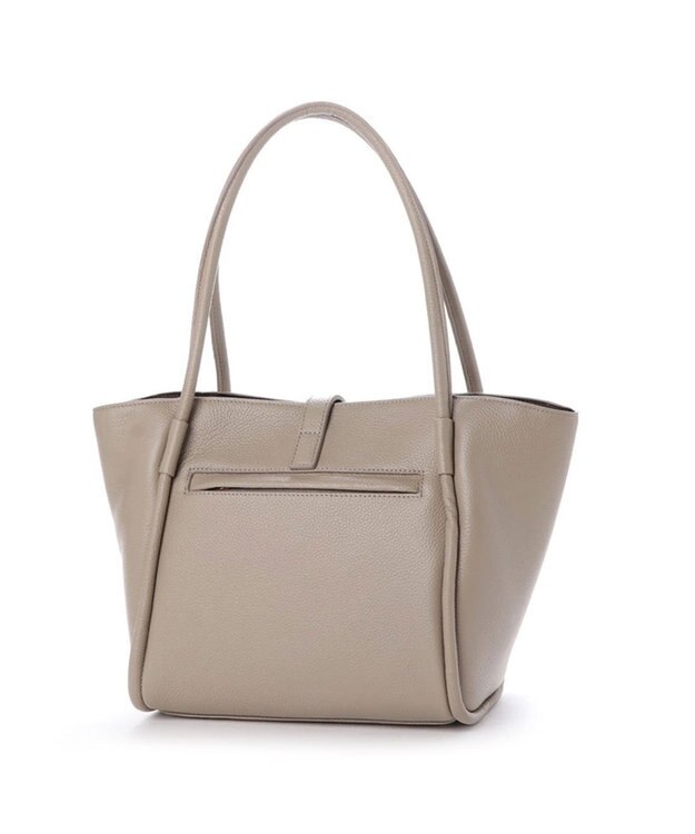 LA BAGAGERIE ひねり金具レザートート Mサイズ グレージュ
