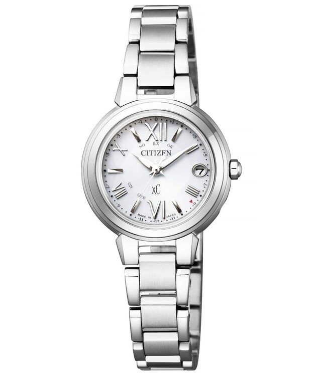 CITIZEN 【xC】エコ・ドライブ電波時計 ES9430-54A 日付・秒針あり 上品で洗練された定番デザイン シルバー