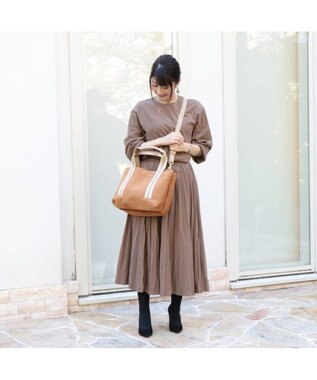 Regalo Felice 【ショルダー付 / ドラマ使用商品 / 使い方色々】2層トート / REGALO キャメル