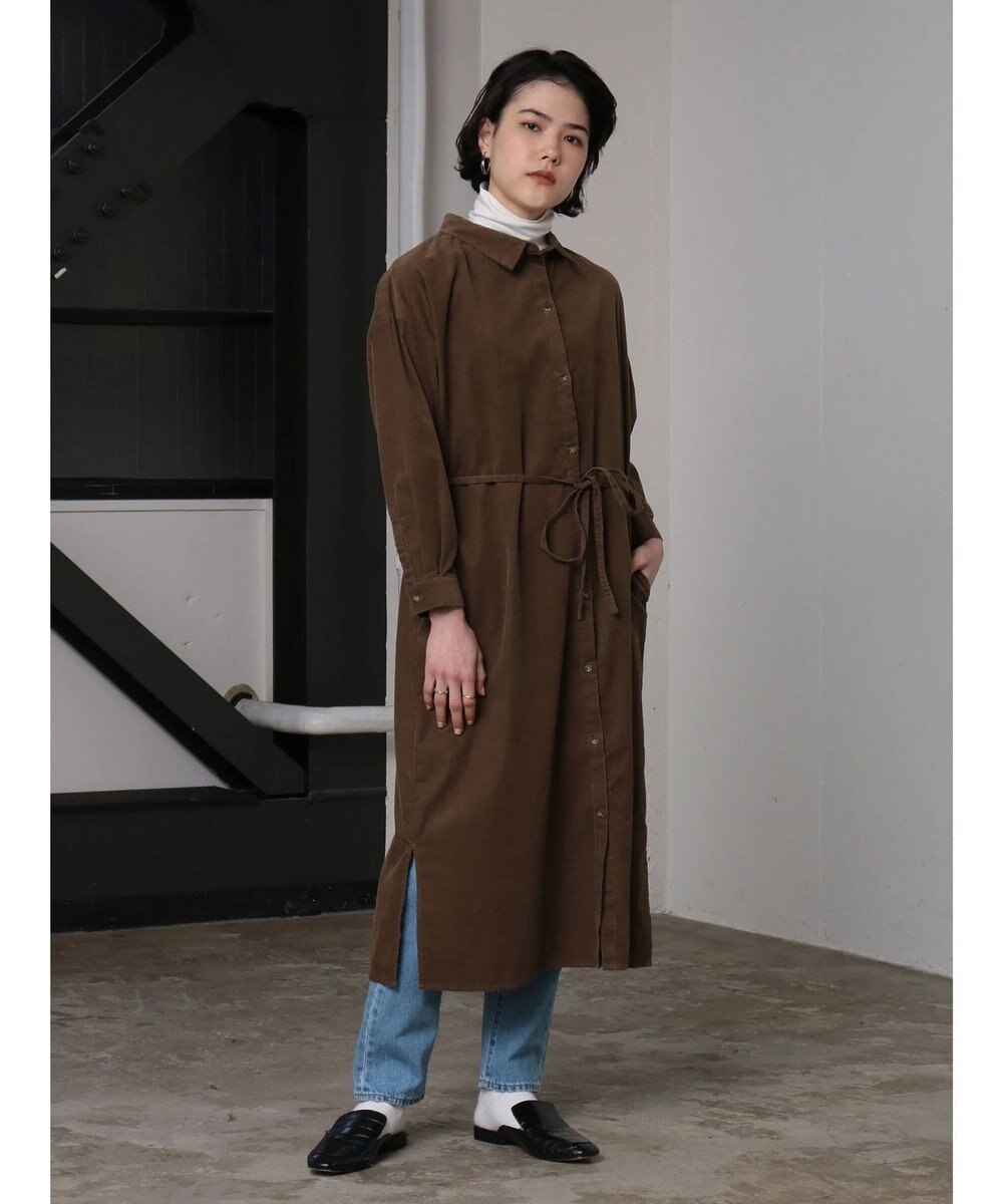 細コーデュロイシャツワンピース Koe ファッション通販 公式通販 オンワード クローゼット