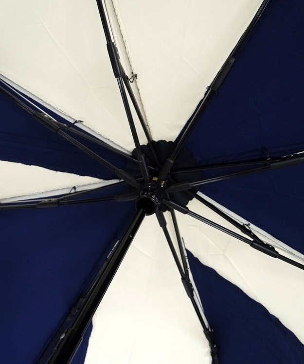 +RING 【限定/日本製】【大判雨傘向け】メンズ向け パッチワーク 折傘60cm BLU SR75 青