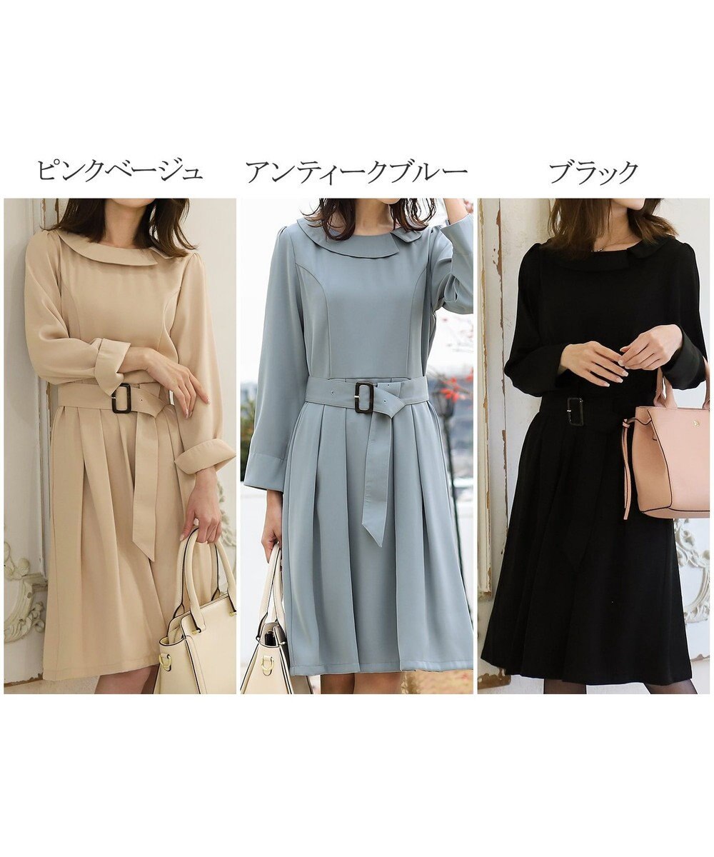 洗える 大人上品なロールカラーワンピース Tiaclasseファッション通販 公式通販 オンワード クローゼット