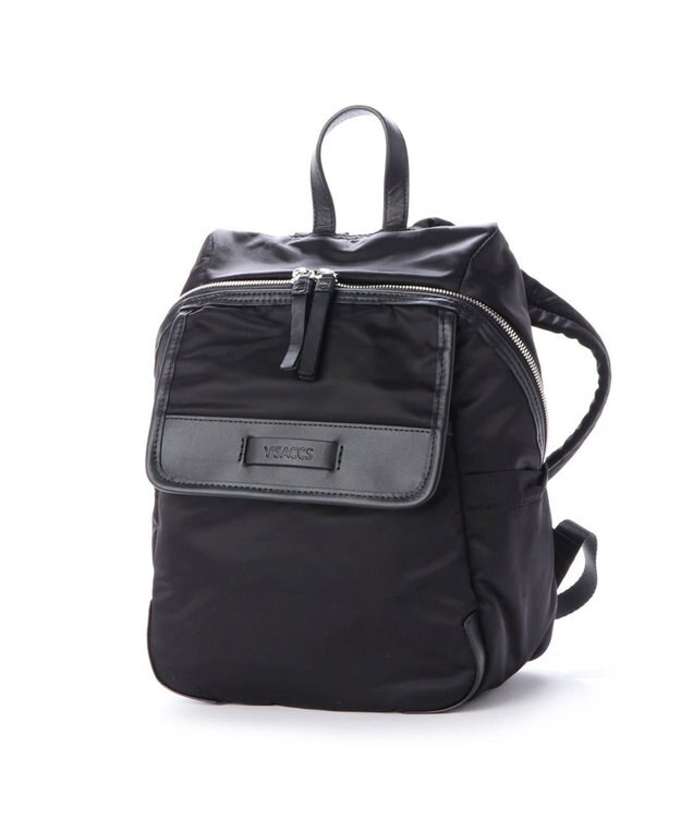 Y'SACCS ナイロン×カウレザー　リュックサック　Sサイズ ブラック