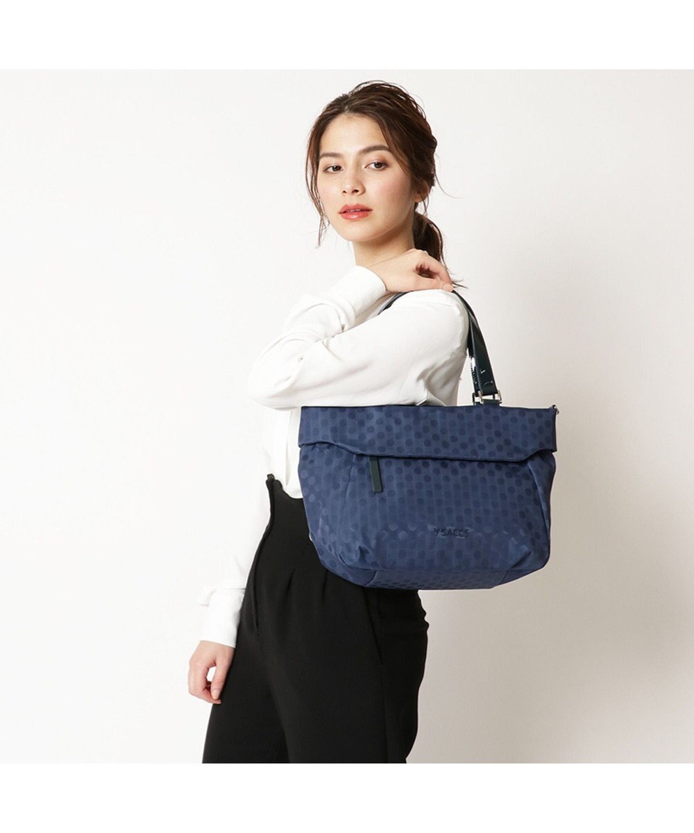 Y'SACCS Polka Dots 口折れ2wayトート Sサイズ 