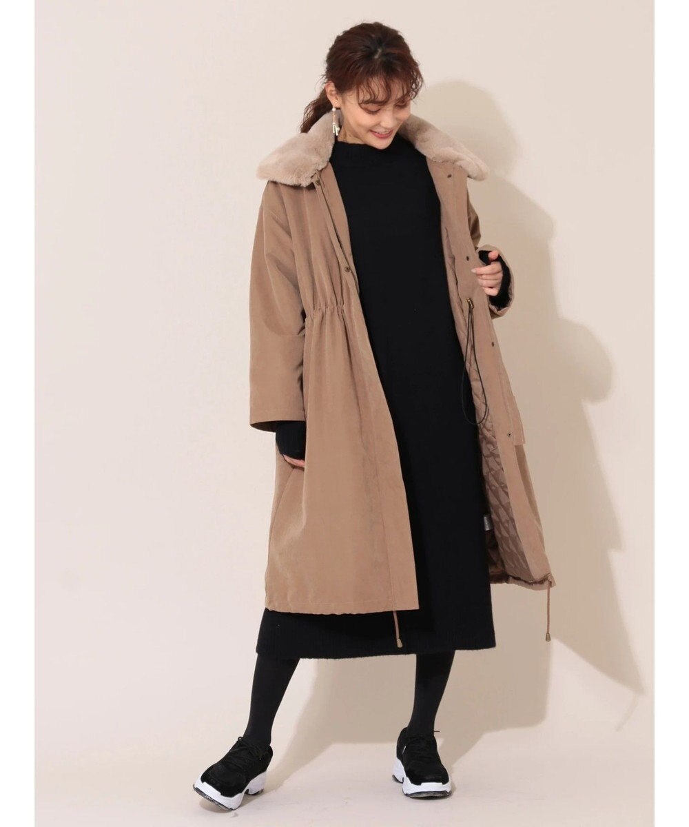 Elencare Due ファーカラーミリタリーコート Green Parks ファッション通販 公式通販 オンワード クローゼット