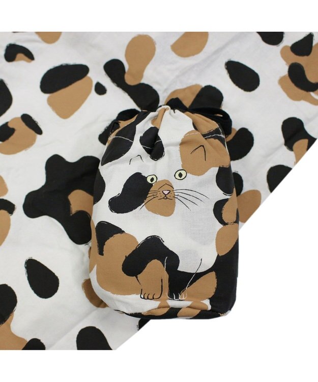 ROOTOTE 3429【ねこのマルシェ：エコバッグ】/ EU.ルーショッパー.ポータブル ネコ 01：ミケ