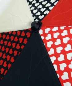 +RING  レディース向け プラスリング 簡単開閉式折傘55cm MLT-Heart T731