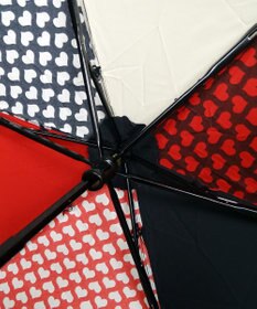 +RING  レディース向け プラスリング 簡単開閉式折傘55cm MLT-Heart T731