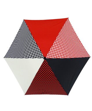 +RING  レディース向け プラスリング 簡単開閉式折傘55cm MLT-Heart T731 マルチカラー