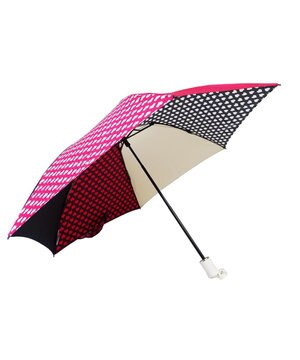  レディース向け プラスリング 簡単開閉式折傘55cm MLT-Heart T732