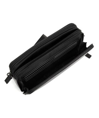 TUMI メンズ  Nassau SLG トリプル・ジップ・クラッチ ブラック/シルバー