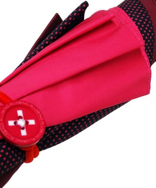 +RING レディース向け プラスリング 長傘60cm PNK-DOT T725 ピンク