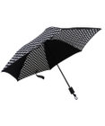 +RING レディース向け プラスリング 簡単開閉式折傘55cm BLK-Heart T728