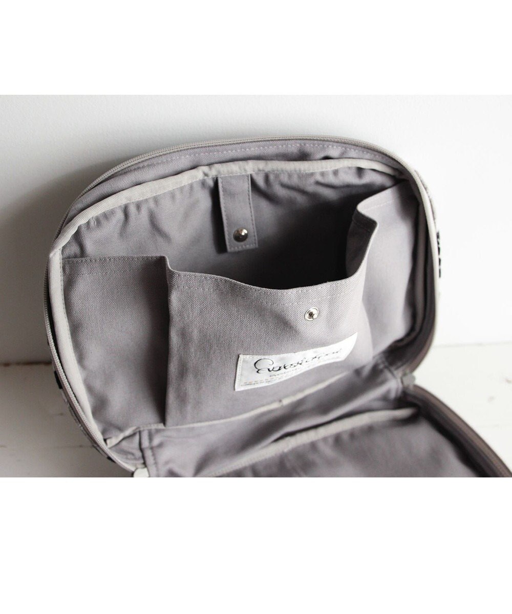 AND WOOL 花タイル ポーチ 