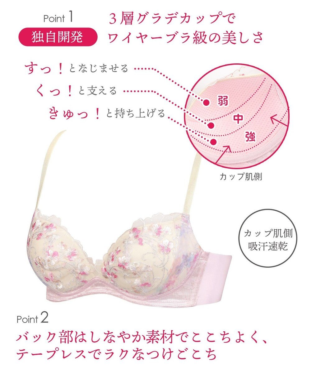 ノンワイヤー ときはなつブラbeauty Feel ウイング ワコール Wingファッション通販 公式通販 オンワード クローゼット