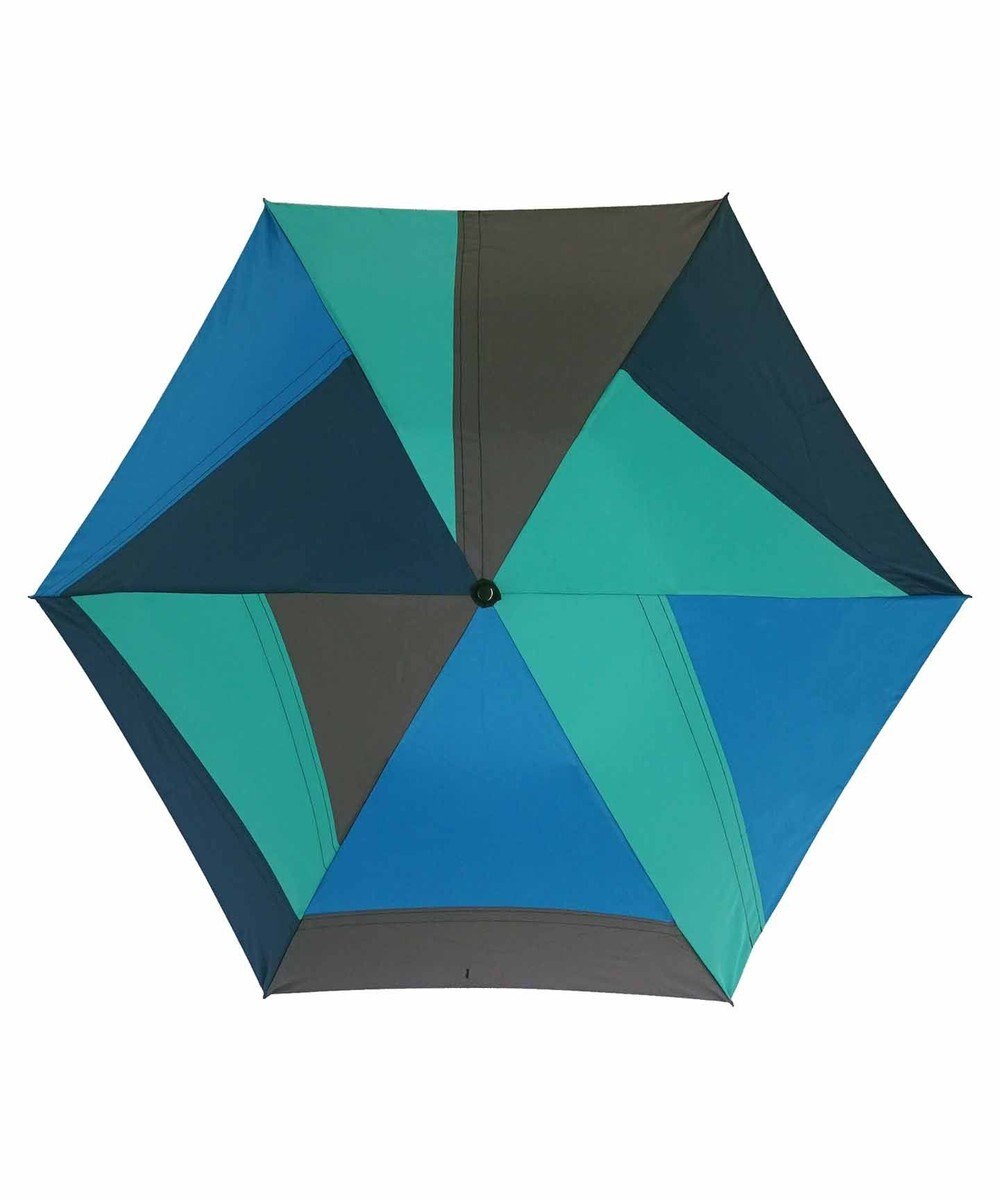 +RING 【UVカット90%以上】【限定/日本製】UNISEX パッチワーク 折傘 55cm GRN SR277 