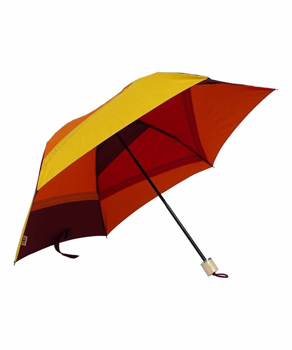 ＜オンワード＞+RING>ファッション雑貨 【プラスリング】【限定/日本製】UNISEX パッチワーク 雨傘（折りたたみ）55cm RED SR278 赤 F レディース 【送料無料】