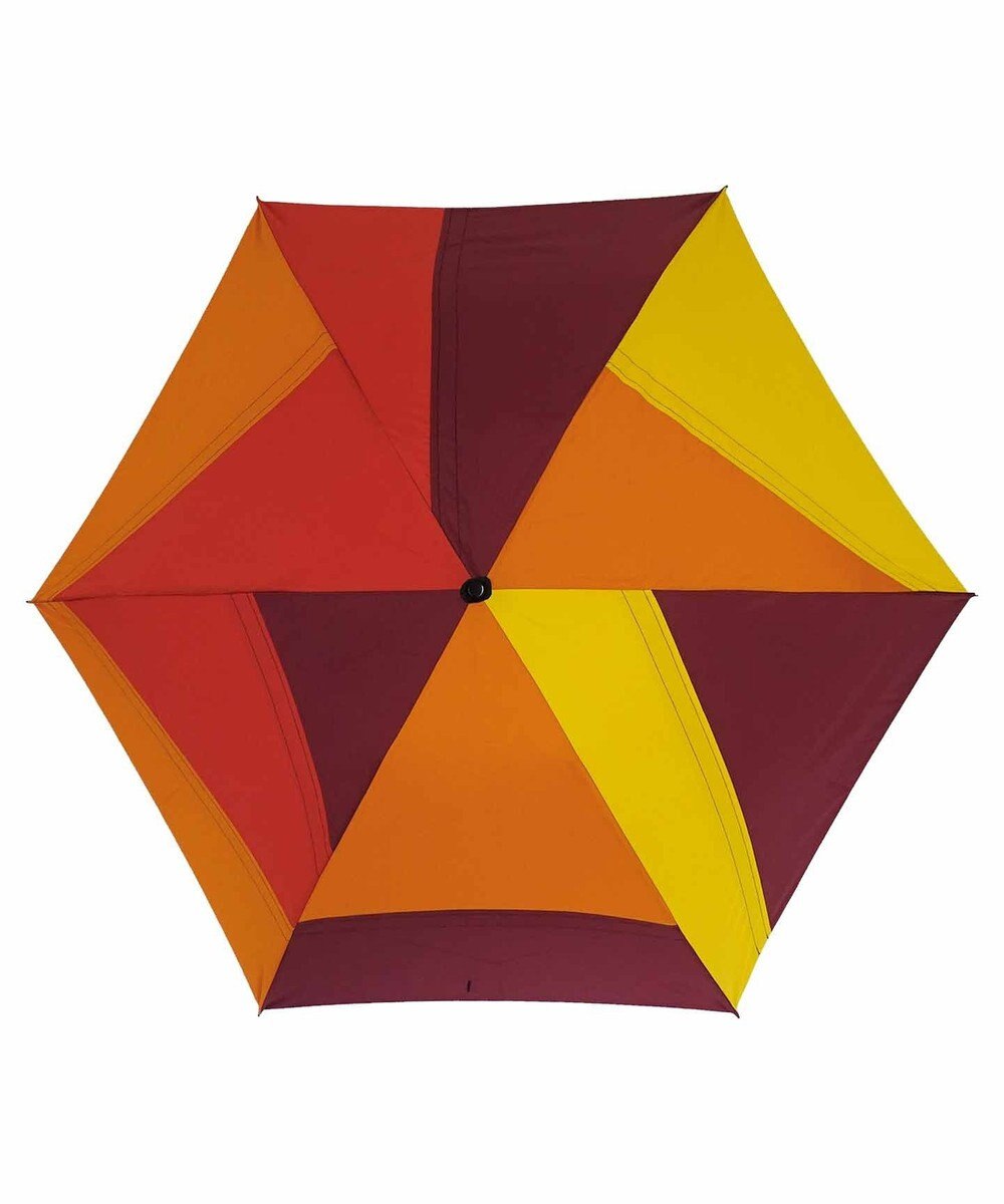 +RING 【UVカット90%以上】【限定/日本製】UNISEX パッチワーク プラスリング 折傘55cm RED SR278 