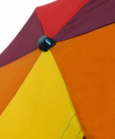 +RING 【UVカット90%以上】【限定/日本製】UNISEX パッチワーク プラスリング 折傘55cm RED SR278