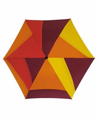 +RING 【UVカット90%以上】【限定/日本製】UNISEX パッチワーク プラスリング 折傘55cm RED SR278 赤