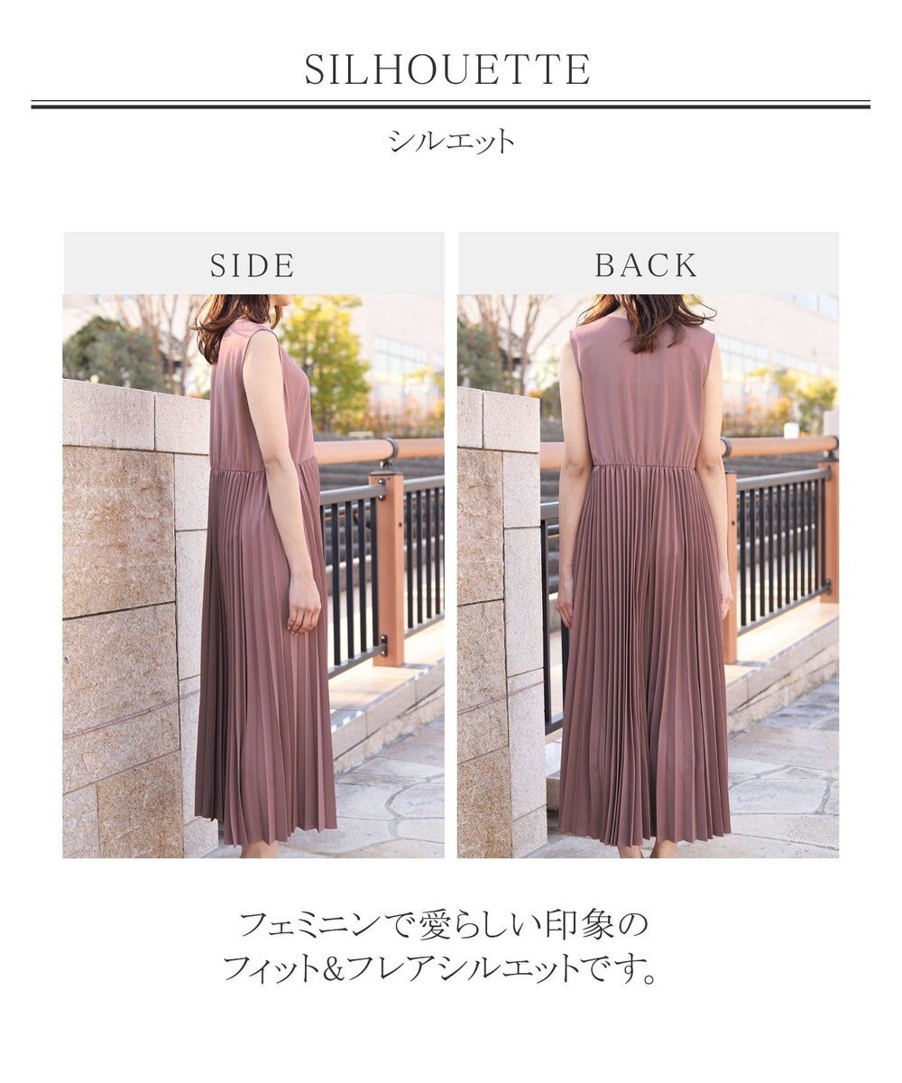 洗える 女性らしさ引き立つ エンパイアプリーツワンピース Tiaclasseファッション通販 公式通販 オンワード クローゼット