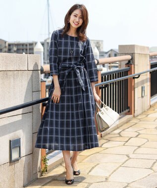 内祝い 大人ワンピース ミモレ丈 チェックワンピース 格子柄 タータンチェック ミセス Aライン 上品 通勤 女子会 大きめサイズ有り 人気特価激安 Farmerscentre Com Ng